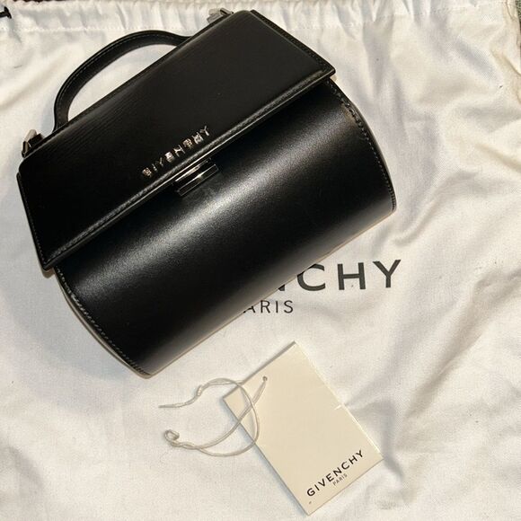 Authentic Givenchy Black Leather Top Handle Crossbody Mini Bag - Picture 17 of 17